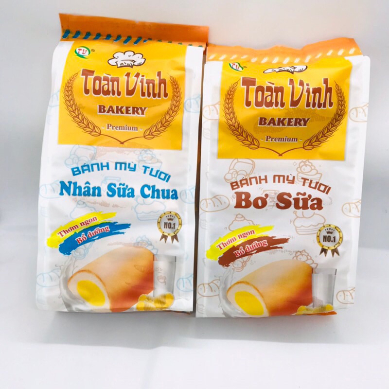 Bánh Mỳ Tươi Toàn Vinh Nhân Sữa Chua/Bơ sữa 200g
