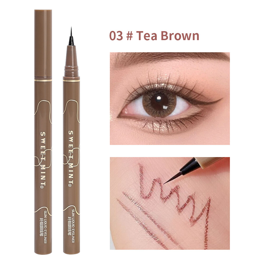 Bút kẻ mắt Sweet Mint Vỏ Nâu - Ngòi Siêu Mảnh Siêu Nhỏ
