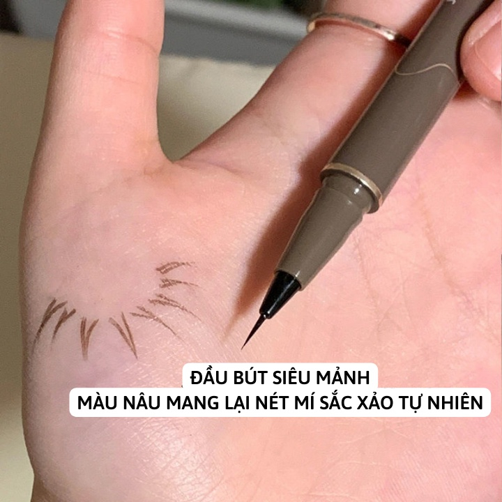 Bút kẻ mắt Sweet Mint Vỏ Nâu - Ngòi Siêu Mảnh Siêu Nhỏ