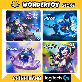 Bàn di lót chuột Logitech League of Legends LOL Liên Minh Yasuo, Jinx, Yuumi, Seraphine, Annie, Mouse Pad chính hãng