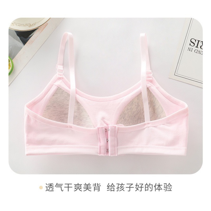 ❤️Áo Lót Lá Mút May Liền Cotton 100%❤️Áo Lót Cài Sau Cho Bé Gái-Đồ Lót 2 Dây