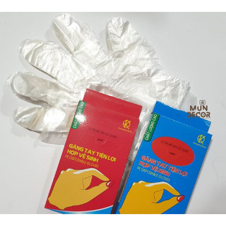 Găng tay nilon dùng 1 lần 100 cái