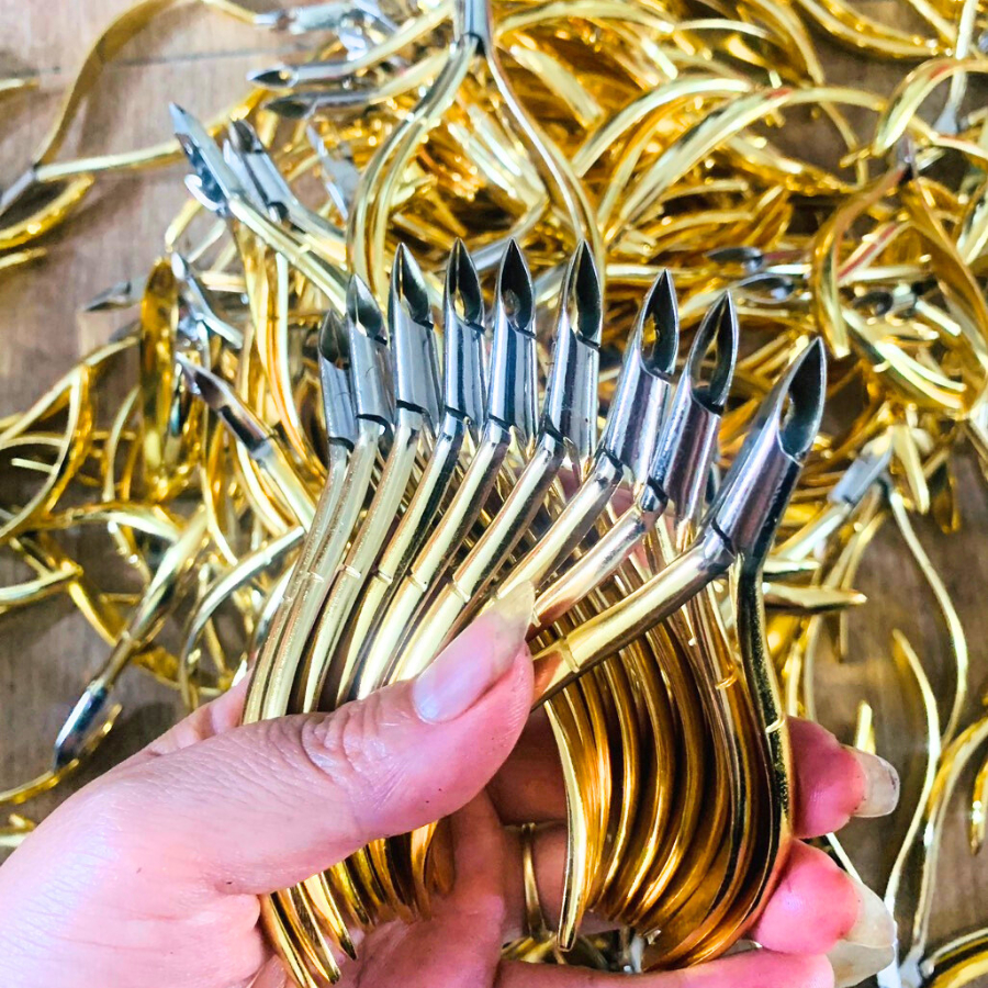 Kềm nhặt da cao cấp Pana DH-999 màu vàng bán nguyệt