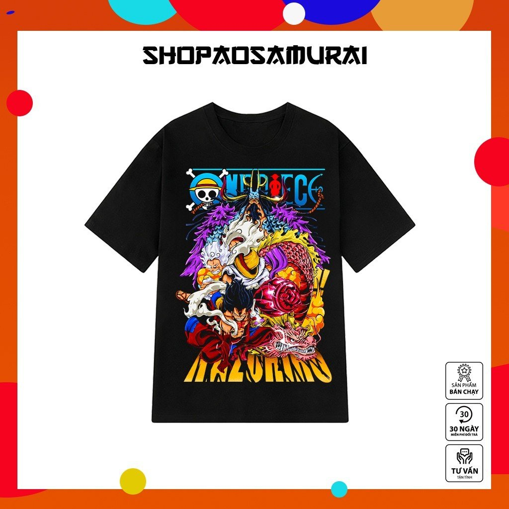 BST Mẫu Áo thun One Piece - Mẫu áo thun Đen / chất vải thun co giãn 4 chiều mới