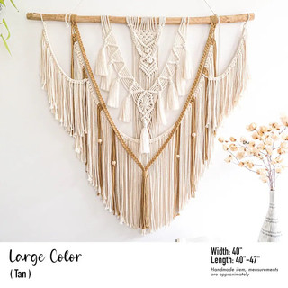 Mành treo tường macrame boho size lớn 100*120cm
