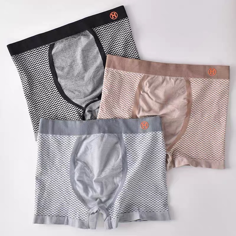 Quần lót Nam-Hộp 3 quần Cotton Sợi Tre cao cấp-hộp chữ H cho nam