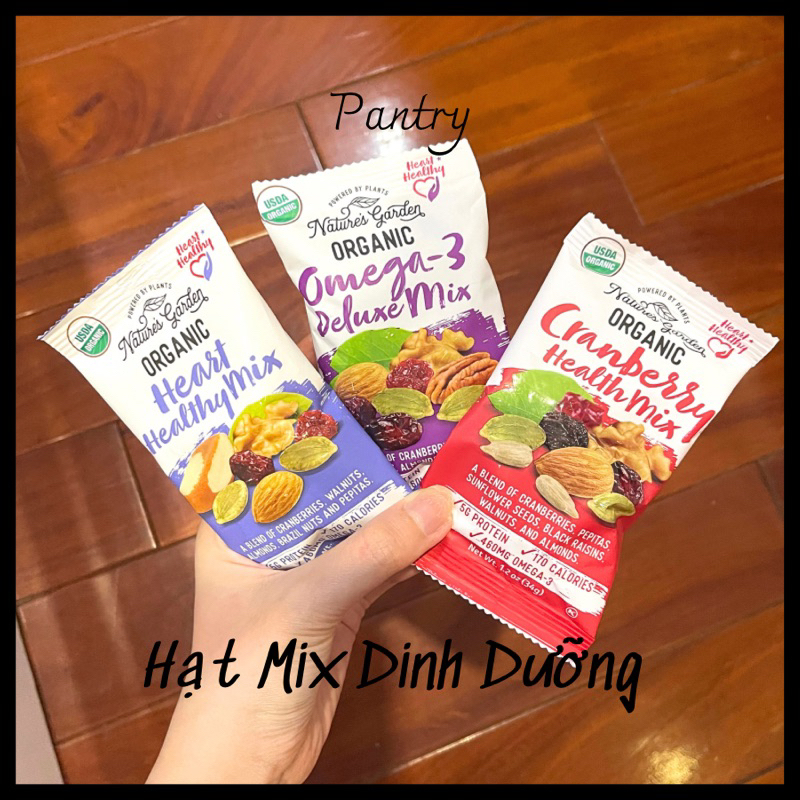 Hạt Mix Dinh Dưỡng Túi Nhỏ Tiện Lợi Mang Đi Làm Đi Học Ăn Vặt Cung Cấp Omega 3 (HSD2024)