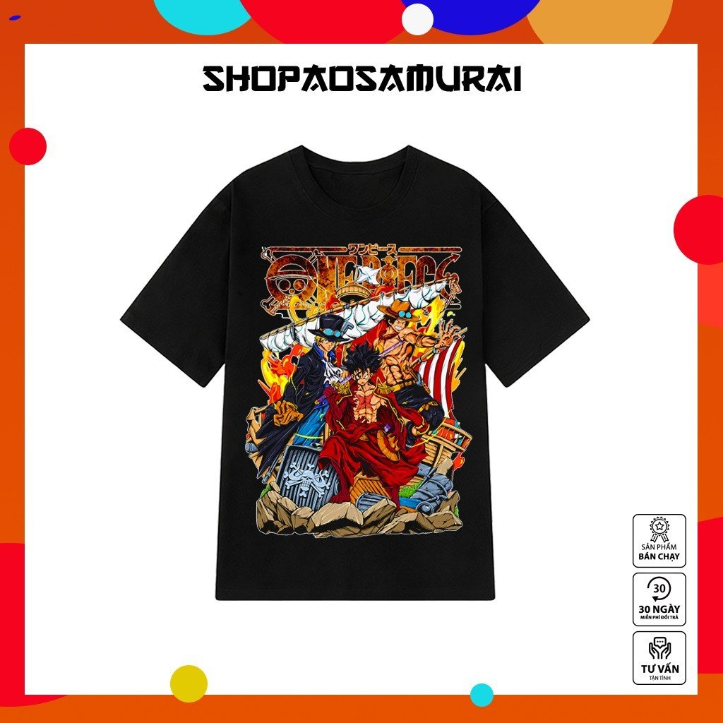 BST Mẫu Áo thun One Piece - Mẫu áo thun Đen / chất vải thun co giãn 4 chiều mới