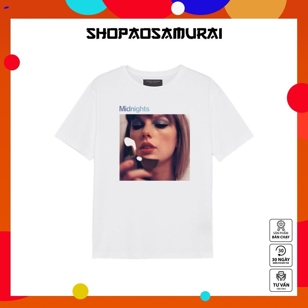 BST Mẫu Áo thun Taylor Swift - Mẫu áo thun Đen / Trắng chất vải thun co giãn 4 chiều mới