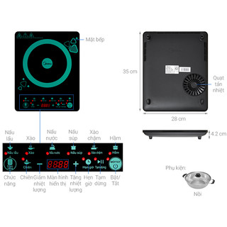 Bếp điện từ Midea MI-T2120DD