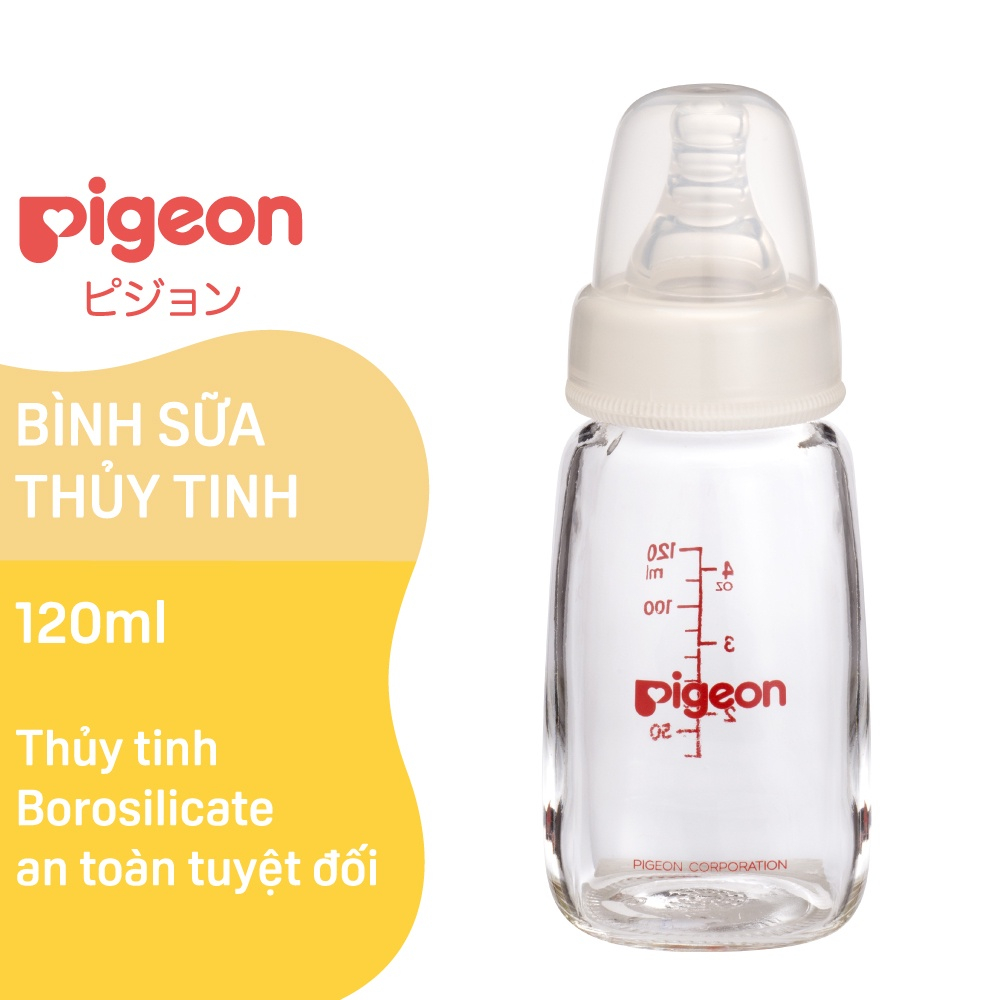 Bình Sữa Thủy Tinh Pigeon 120m và 240ml A21