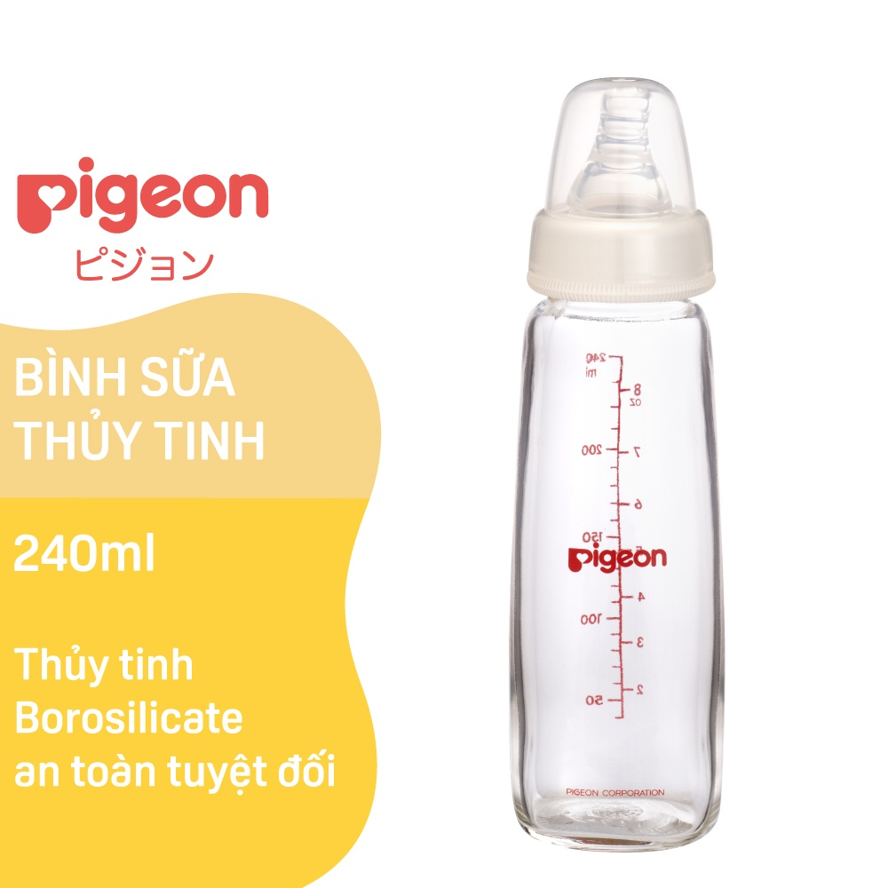 Bình Sữa Thủy Tinh Pigeon 120m và 240ml A21