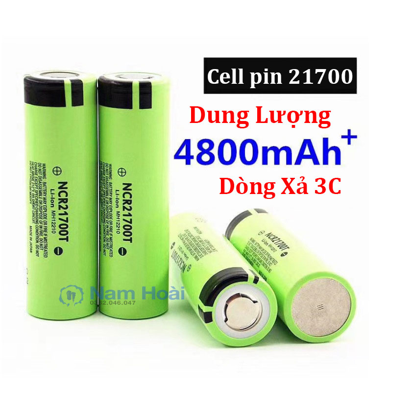 Cell Pin 21700 Panasonic Li-ion 3.7V-4.2V Dung Lượng 4800mah 3C - Xả 15A