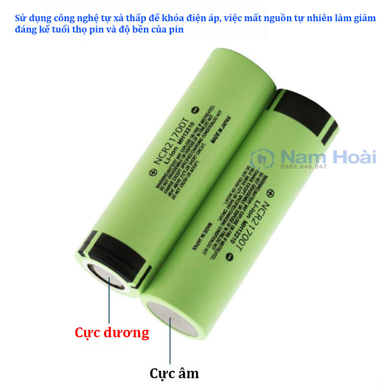 Cell Pin 21700 Panasonic Li-ion 3.7V-4.2V Dung Lượng 4800mah 3C - Xả 15A
