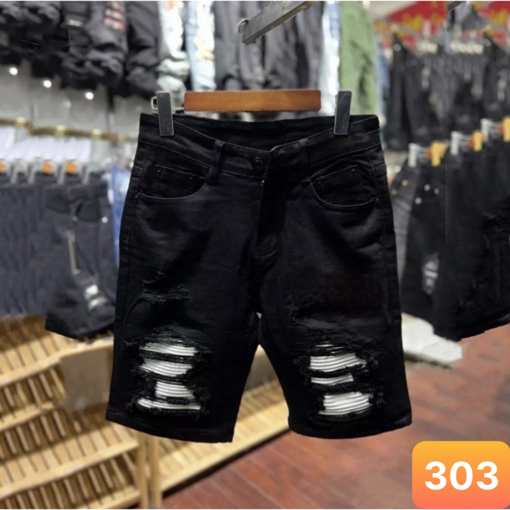 Quần short jean nam màu xám nhạt không rách chất jeans bò cao cấp co dãn 4 chiều from đùi đẹp Lavado3 mẫu mới