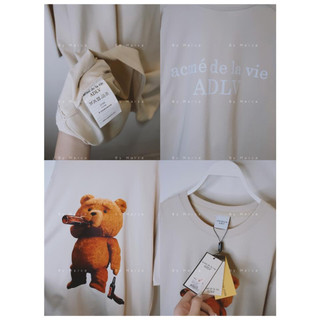 Áo phông ADLV gấu uống nước