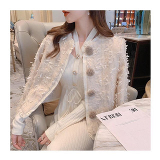 Vải dạ tweed tua rua nơ