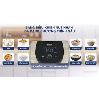 Nồi cơm cao tần Sharp 1.2 lít KS-IH122V-BK/WH