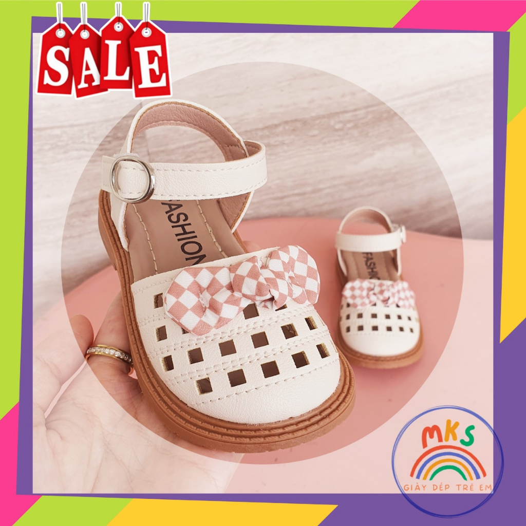 Sandal bé gái kiểu Hàn quốc, giày bé gái 2 tuổi - 5 tuổi - MKS shop