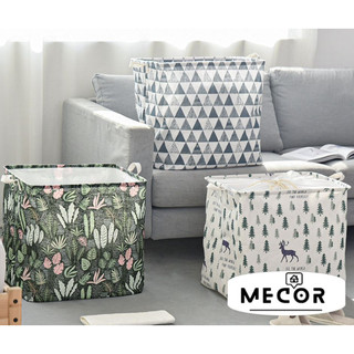 Túi sọt đựng quần áo dây rút cotton linen cỡ lớn 100L – sọt đựng chăn màn tiện dụng