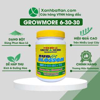 Phân Bón NPK Growmore Bud Blossom 6-30-30+TE Lọ 100 Gram