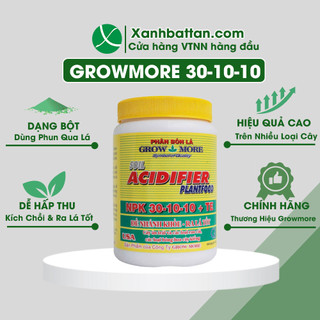 Phân Bón Lá NPK 30-10-10 Growmore Acidifier Cho Lan Và Hoa Kiểng Lọ 100 Gram