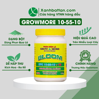 Phân Bón Kích Thích Ra Hoa Cho Lan Growmore Bloom 10-55-10 Lọ 100 Gram