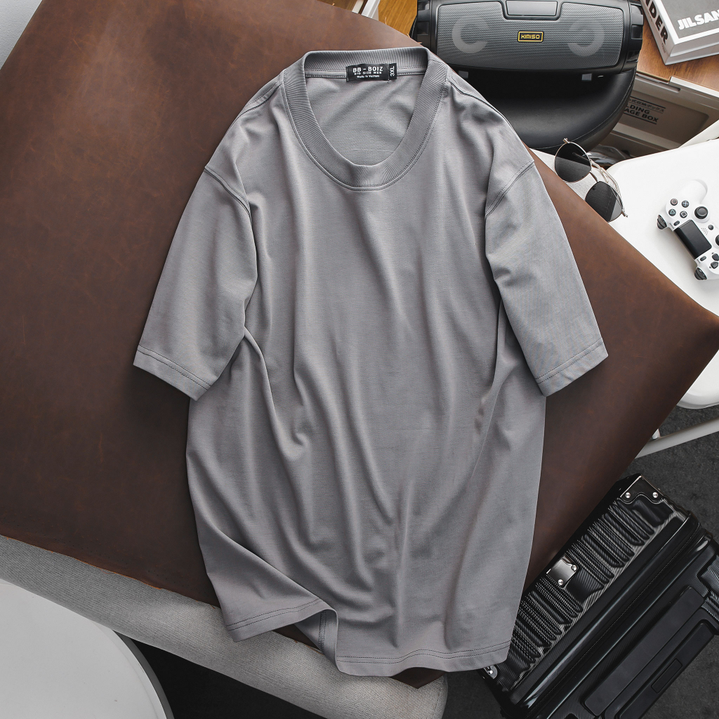 Áo thun BB - Boiz Big Size nam bigsize tay ngắn cổ tròn chất cotton 2 chiều form bigsize 70kg - 130kg