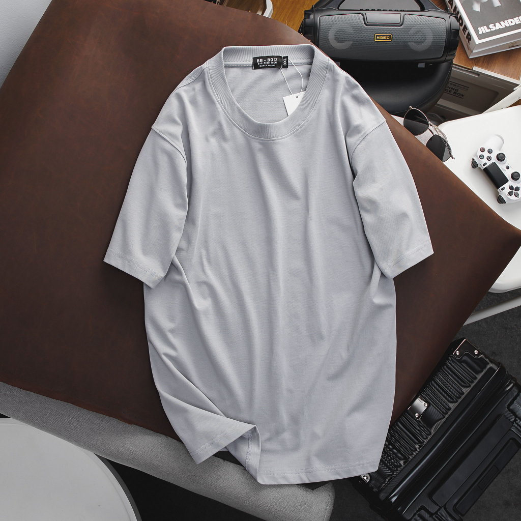 Áo thun BB - Boiz Big Size nam bigsize tay ngắn cổ tròn chất cotton 2 chiều form bigsize 70kg - 130kg