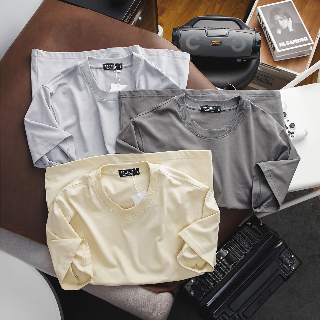 Áo thun BB - Boiz Big Size nam bigsize tay ngắn cổ tròn chất cotton 2 chiều form bigsize 70kg - 130kg