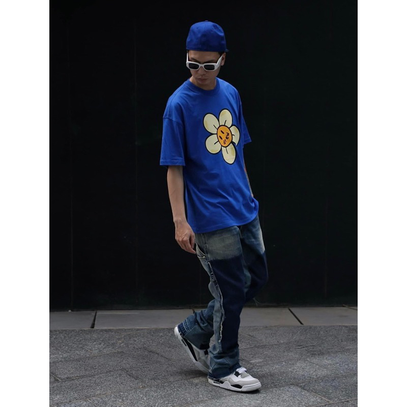 Áo thun Hoa Cúc Xanh Coban hàng cao cấp loại 1 full bao bì tag & mác