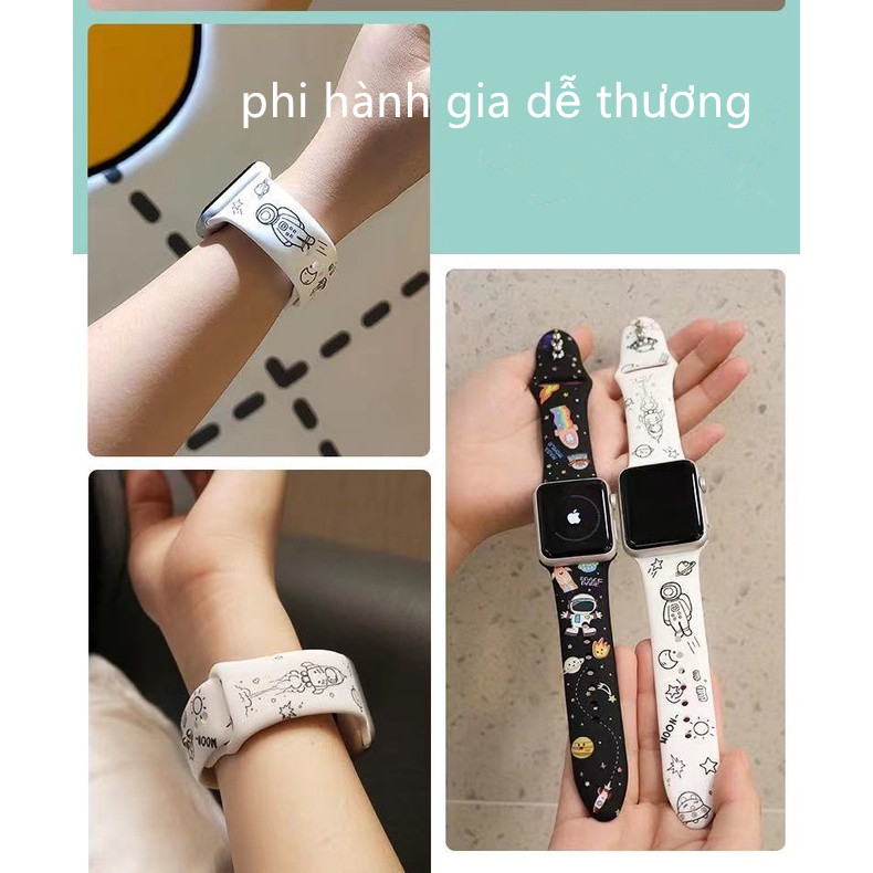 Dây Đeo Silicone Thể Thao Cho Apple Watch 41MM 45MM 40MM 44MM Series 8 7 6 5 4 SE
