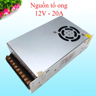 Nguồn 12v - 20A, nguồn tổ ong 12v - 20a chuyên dụng cho camera, led, máy bơm mini, motor, máy phun sương
