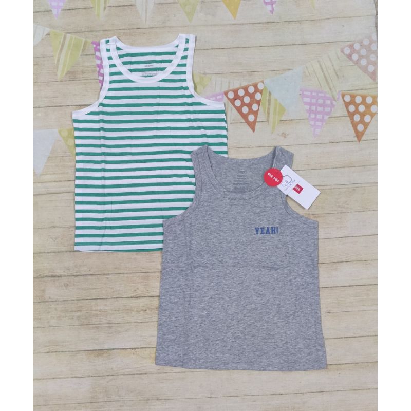 Pack 2 áo ba lỗ cotton bé trai Canifa