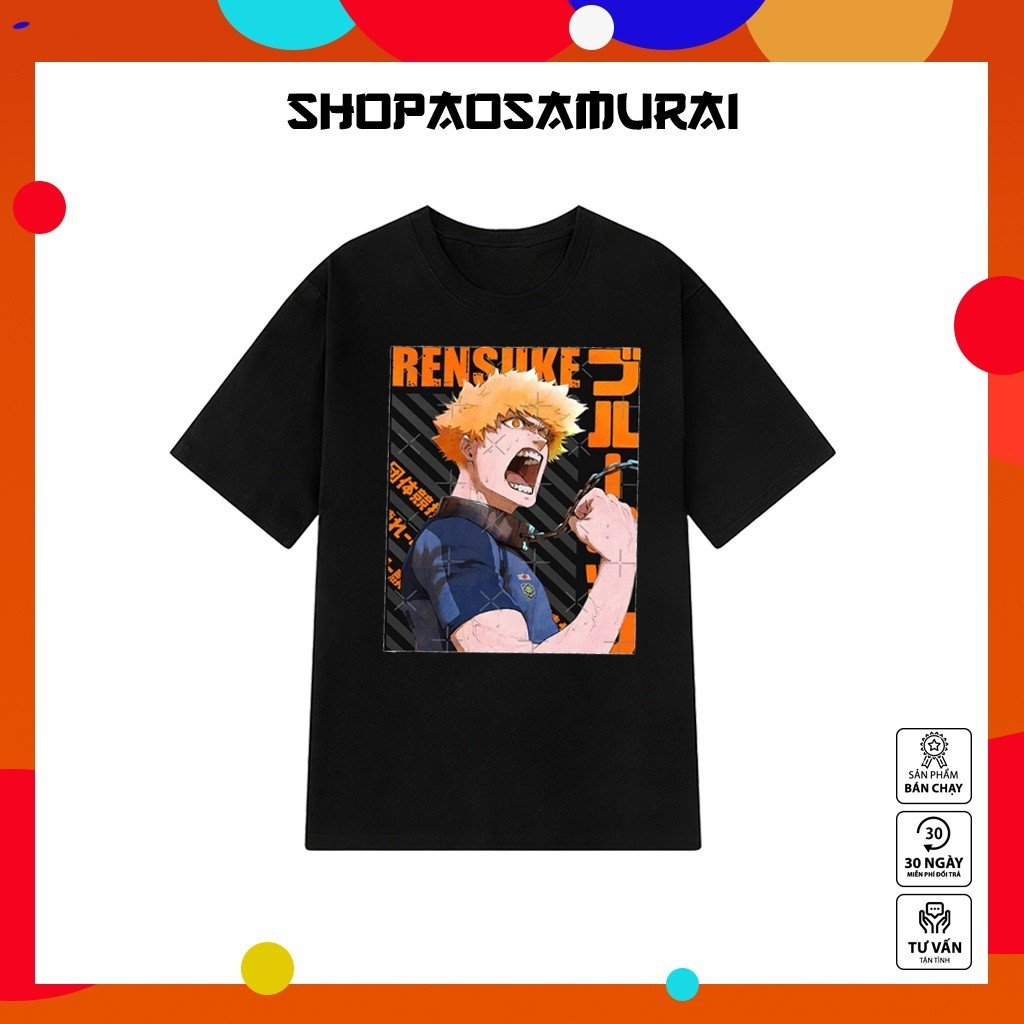 Mẫu Áo thun BLue Lock - Mẫu áo thun Đen in hình Anime, chất vải thun co giãn 4 chiều mới