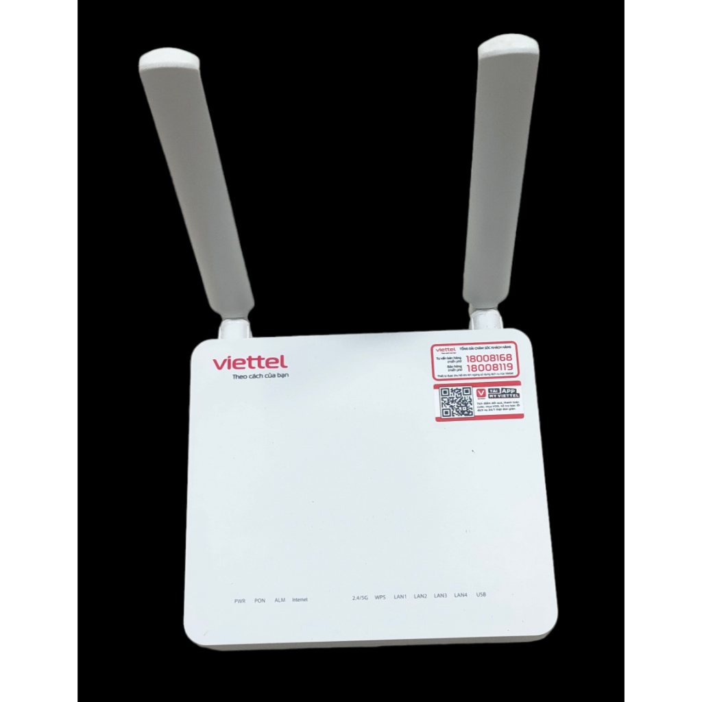 Modem wifi DASAN H646GM-V hai băng tần 2.4GHz và 5GHz băng thông lên đến 1.2 Gbps. Dùng làm bộ phát wifi.