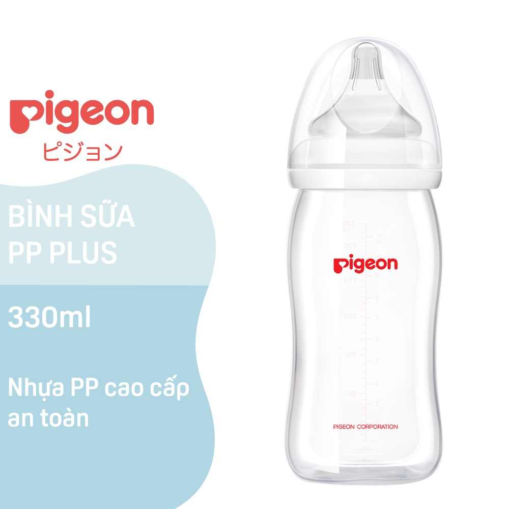 Bình Sữa PP Plus 330ml NV Silicon siêu mềm Plus A8