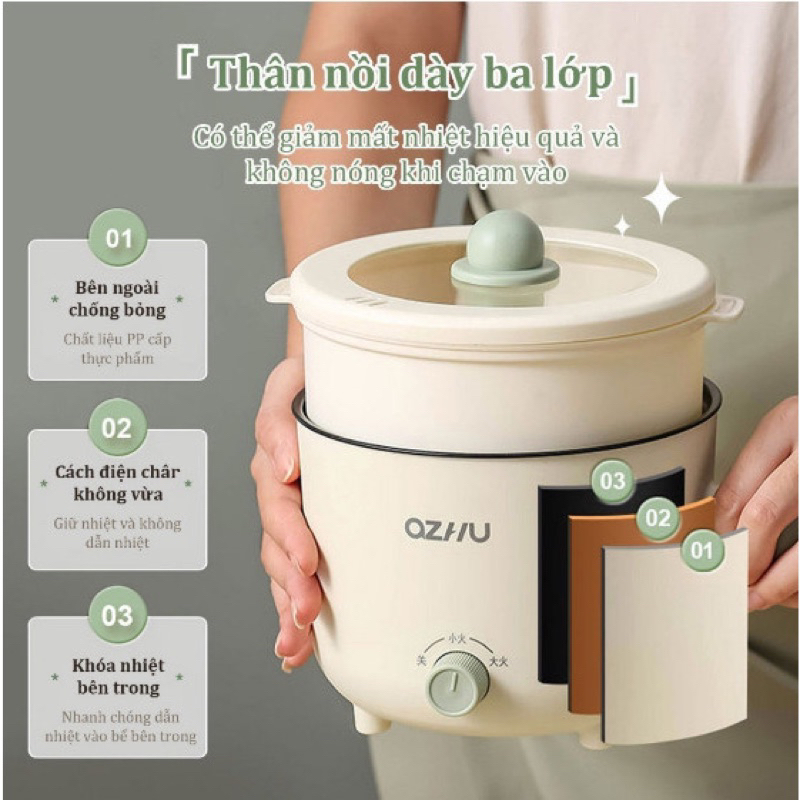 Nồi Lẩu Mini Đa Năng, Ca Nấu Mì Đa Năng