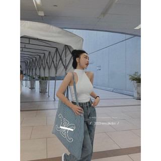 Áo croptop cổ yếm thun thái lan 🇹🇭