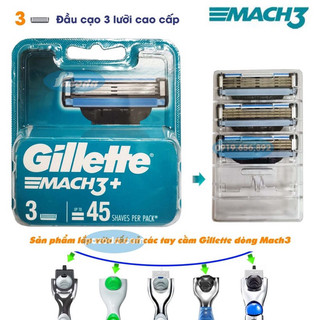 Hộp 3 lưỡi dao cạo râu gillette mach 3