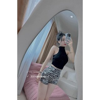 Áo croptop cổ yếm  thun thái lan 🇹🇭