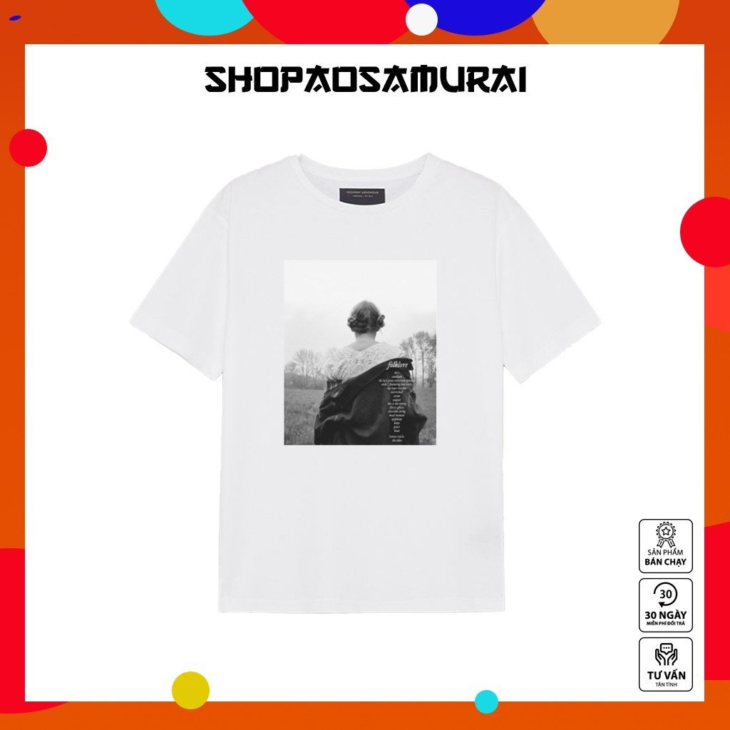 BST Áo thun Taylor - Mẫu áo thun Trắng in hình logo BronPink, chất vải thun co giãn 4 chiều mới