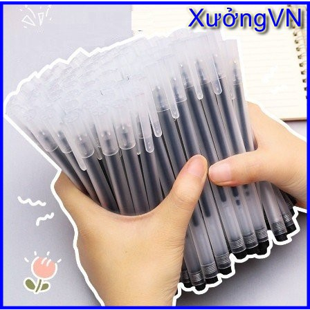 Bao giá Shopee - Bút bi mực gel văn phòng ngòi 0.5mm nét chữ đẹp viết chơn chu đều nét đủ màu xanh đen đỏ B18