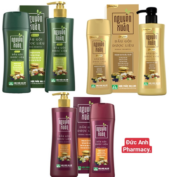 Dầu gội NGUYÊN XUÂN từ thảo dược,từ bưởi, bồ kết, ngăn rụng tóc hết gàu, giảm ngứa - CHAI 250ML CÓ VÒI