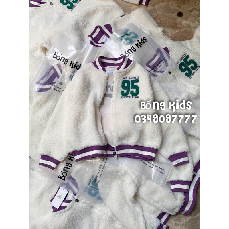 Áo Bomber Bé Gái Lông Cừu 95 Califorria PR
