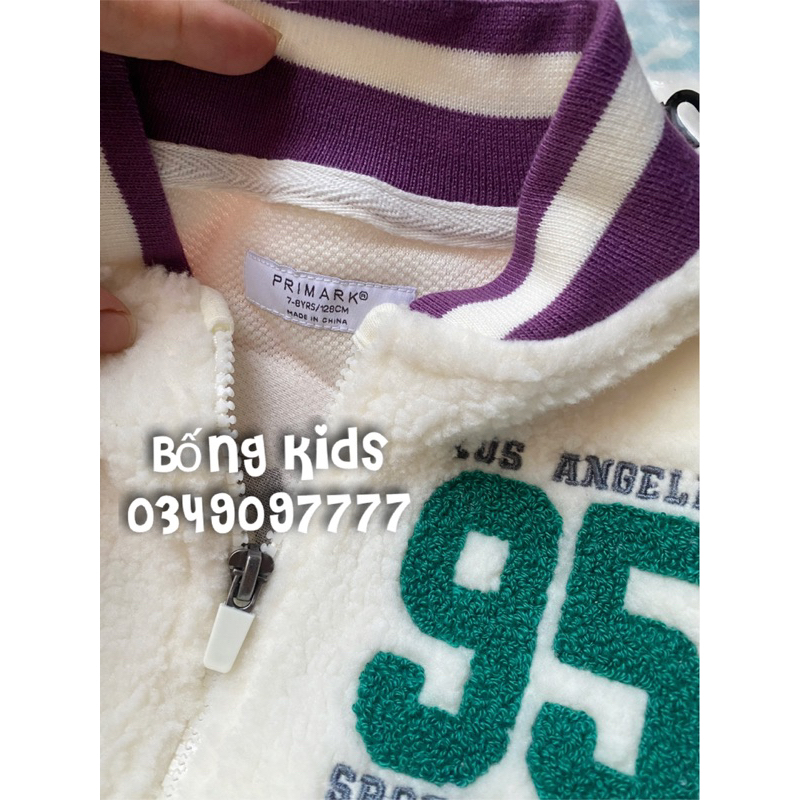 Áo Bomber Bé Gái Lông Cừu 95 Califorria PR