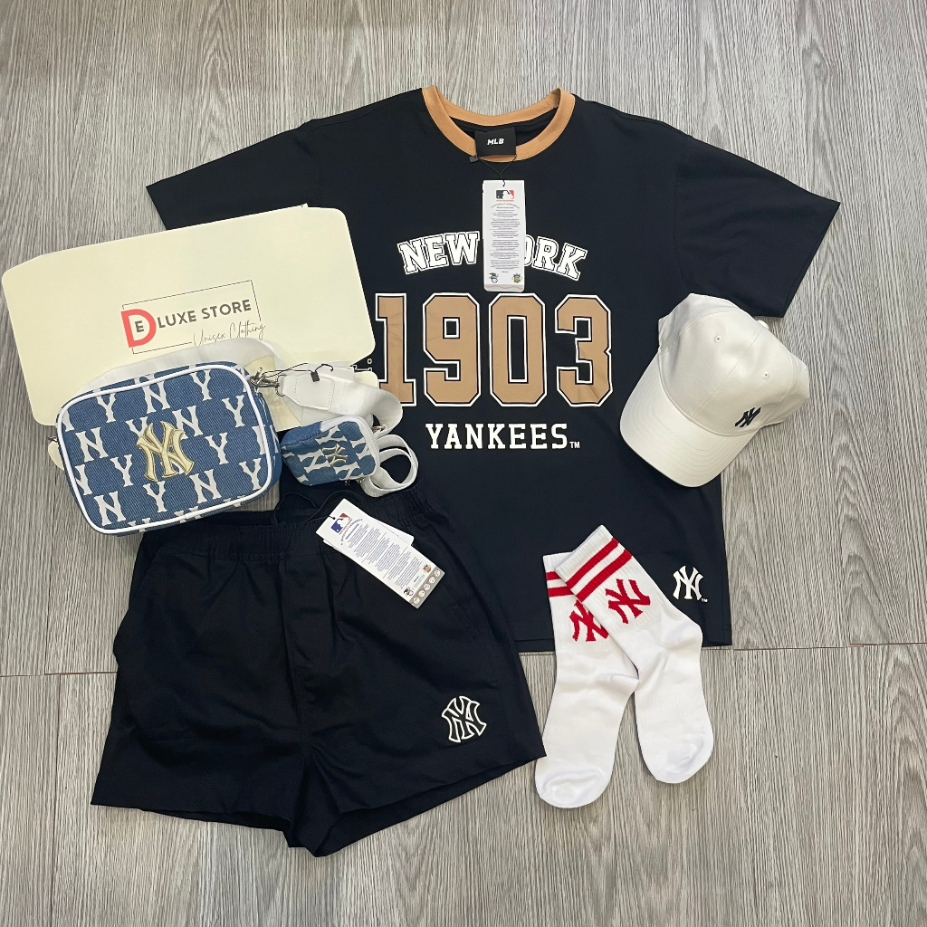 Áo phông nam nữ MLB Graphic nhiều màu 100% cotton hàng xuất dư cao cấp phong cách Hàn Quốc