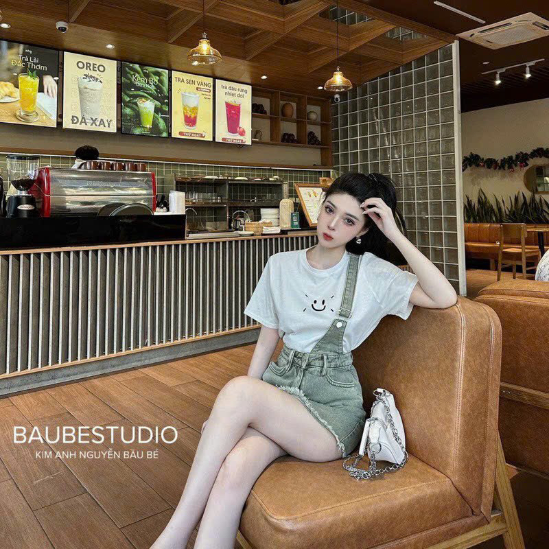Quần váy yếm jens 1 dây kiểu (không kèm áo) - G5Lu