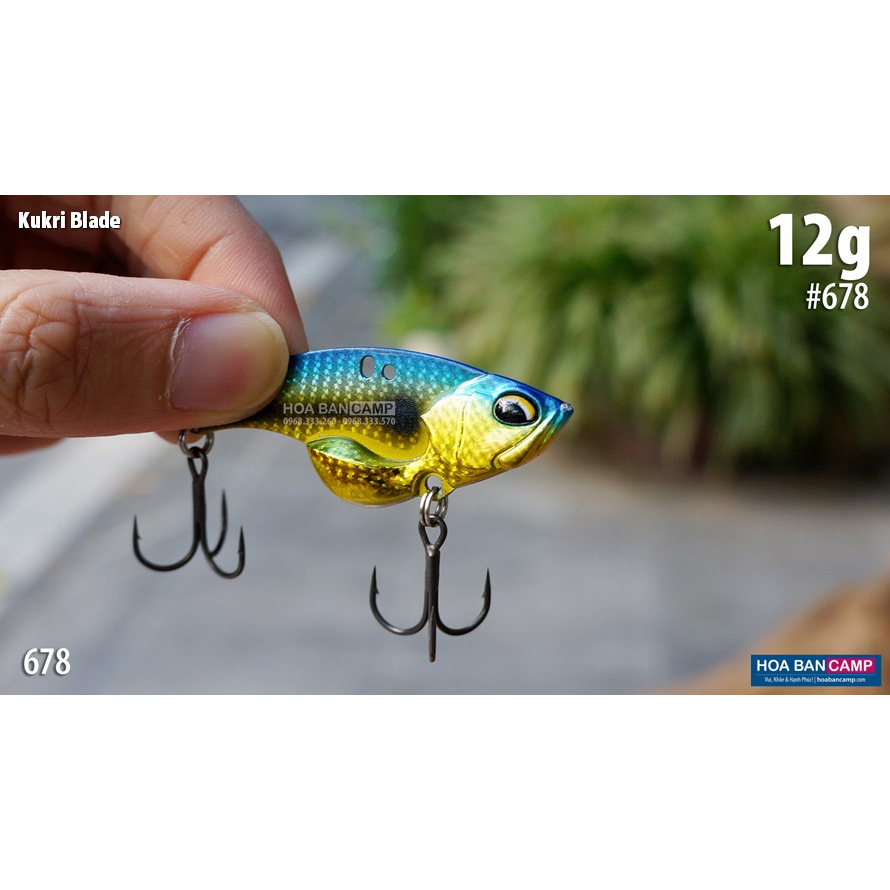 Mồi Cá Sắt RAVENCRAFT Kukri Blade | 6-9-12g