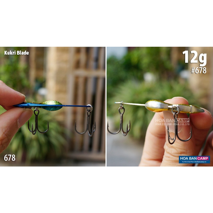 Mồi Cá Sắt RAVENCRAFT Kukri Blade | 6-9-12g